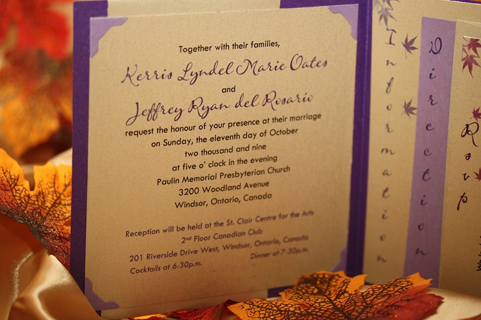 See You There Invitations, http://www.seeyouthere.ca Windsor, Ontario